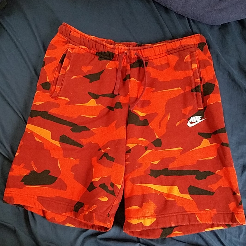 Red Camouflage Sweatshorts